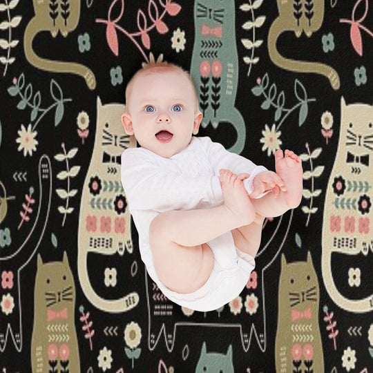 Cat Folk Compact Throw Blanket