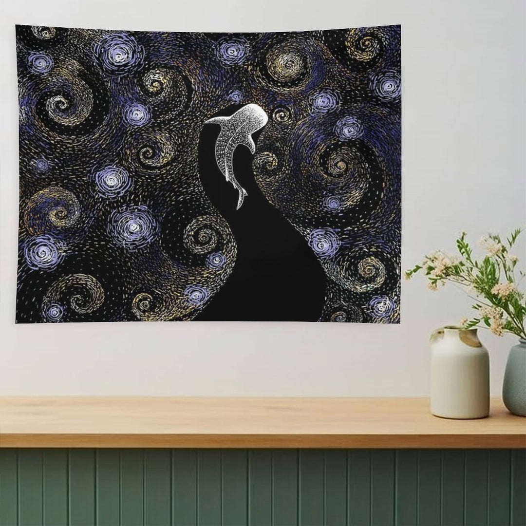 Star Eater in Van Gogh Style - COLORED Tapestry