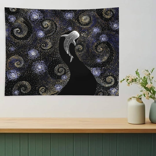 Star Eater in Van Gogh Style - COLORED Tapestry