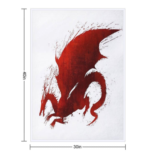 Dragon Age Origins Blood Dragon V1 All-season Throw Blanket
