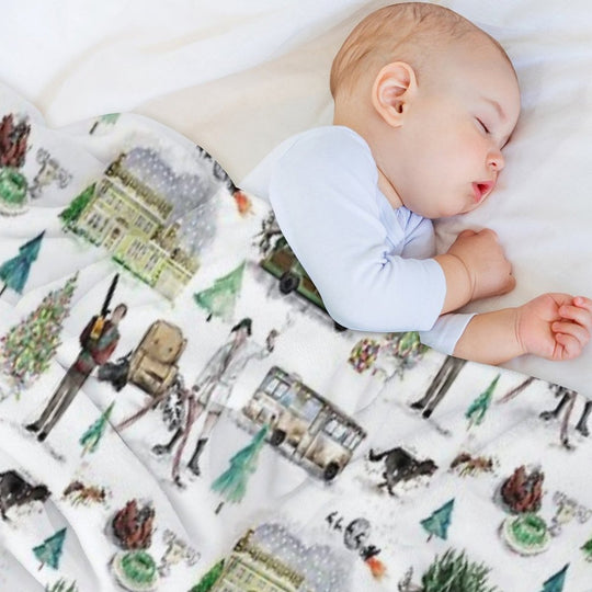 Lampoons Christmas Lightweight Throw Blanket