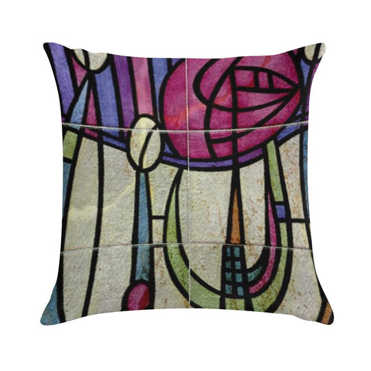 CHARLES RENNIE MACKINTOSH Soft Luxury Feel Throw Pillow