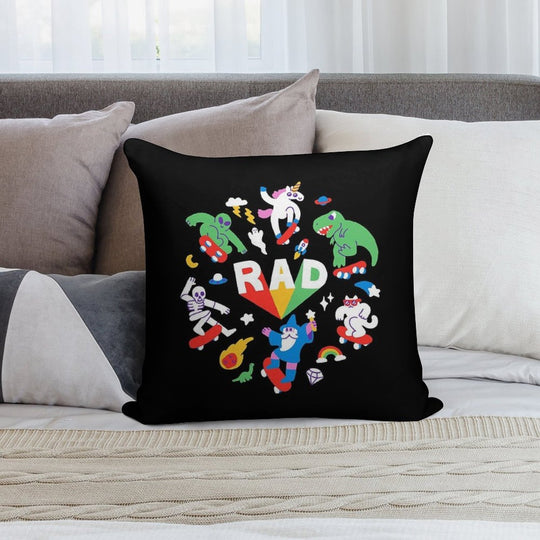 Rad Pals Soft Skin-Friendly Throw Pillow