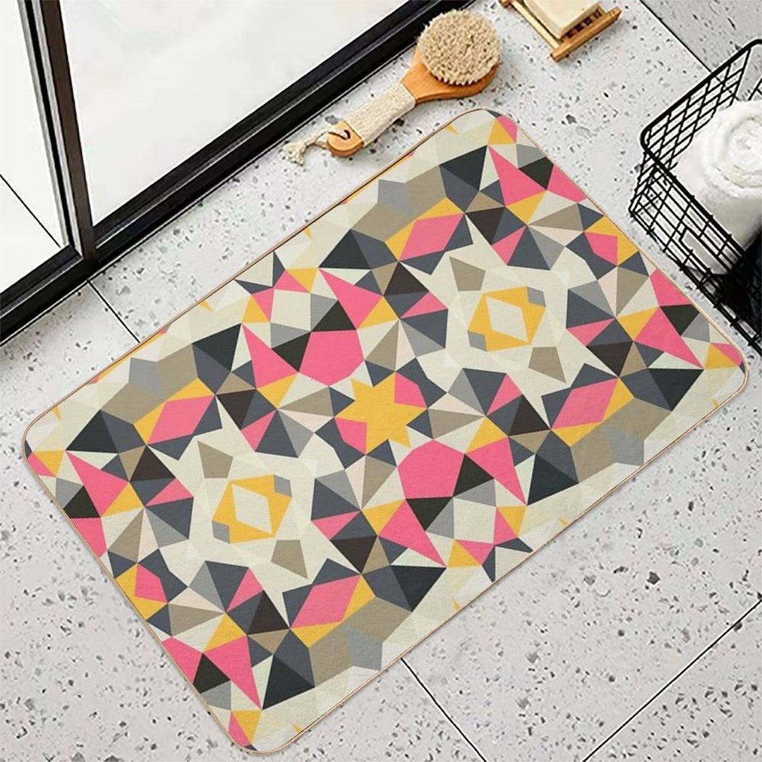 Lemonade Stand Tribal  Pet-Safe Bath Mat