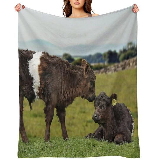 Belted Galloway Lightweight Throw Blanket