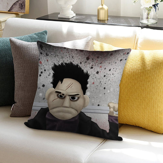 Angel - Smile Time Puppet Soft Fade-Resistant Throw Pillow