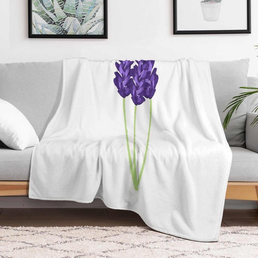 Lavender Lightweight Throw Blanket