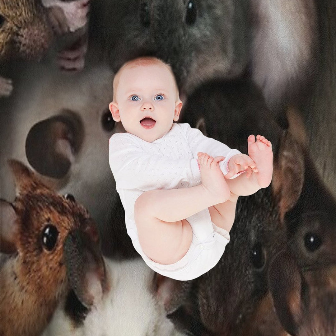 Mice Plush Throw Blanket