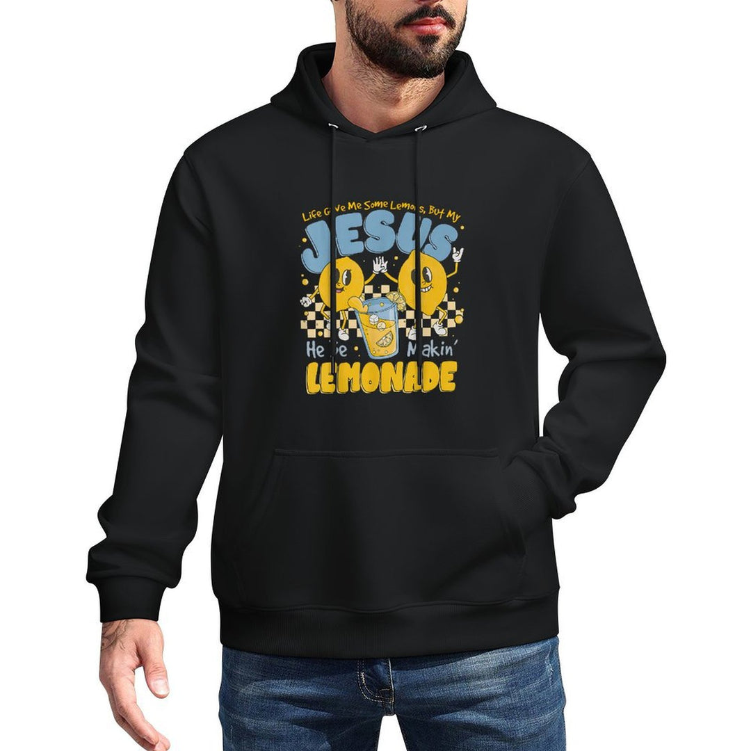 Life Gave Me Some Lemons But My Jesus He Be Makin Lemonade Medium-Weight Fabric Hoodie