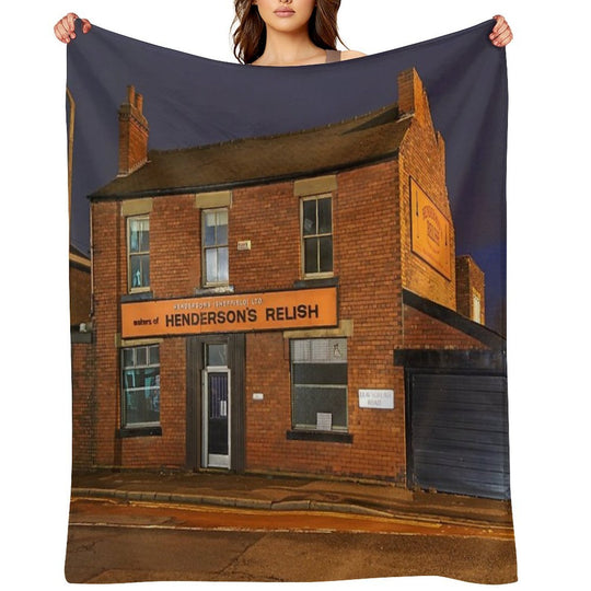 Henderson's Relish Old Building Gift-ready Throw Blanket