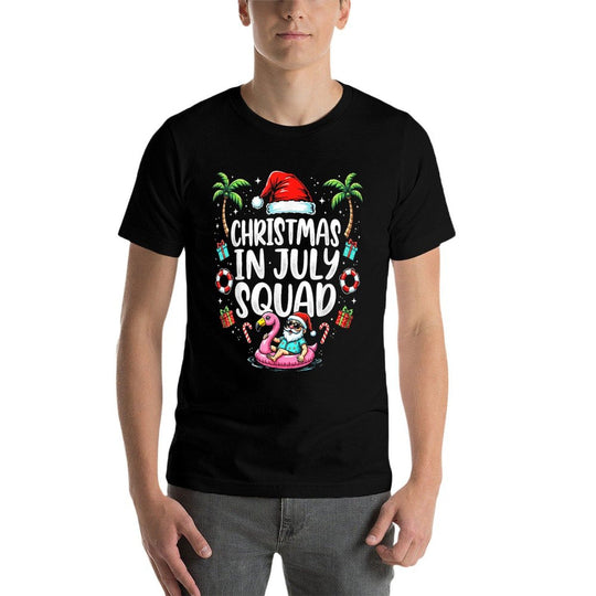 Christmas In July 2025 Squad Summer Beach Vacation Xmas Cool  Classic T-Shirt