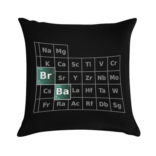 Breaking Bad Periodic Table Soft Washable Throw Pillow