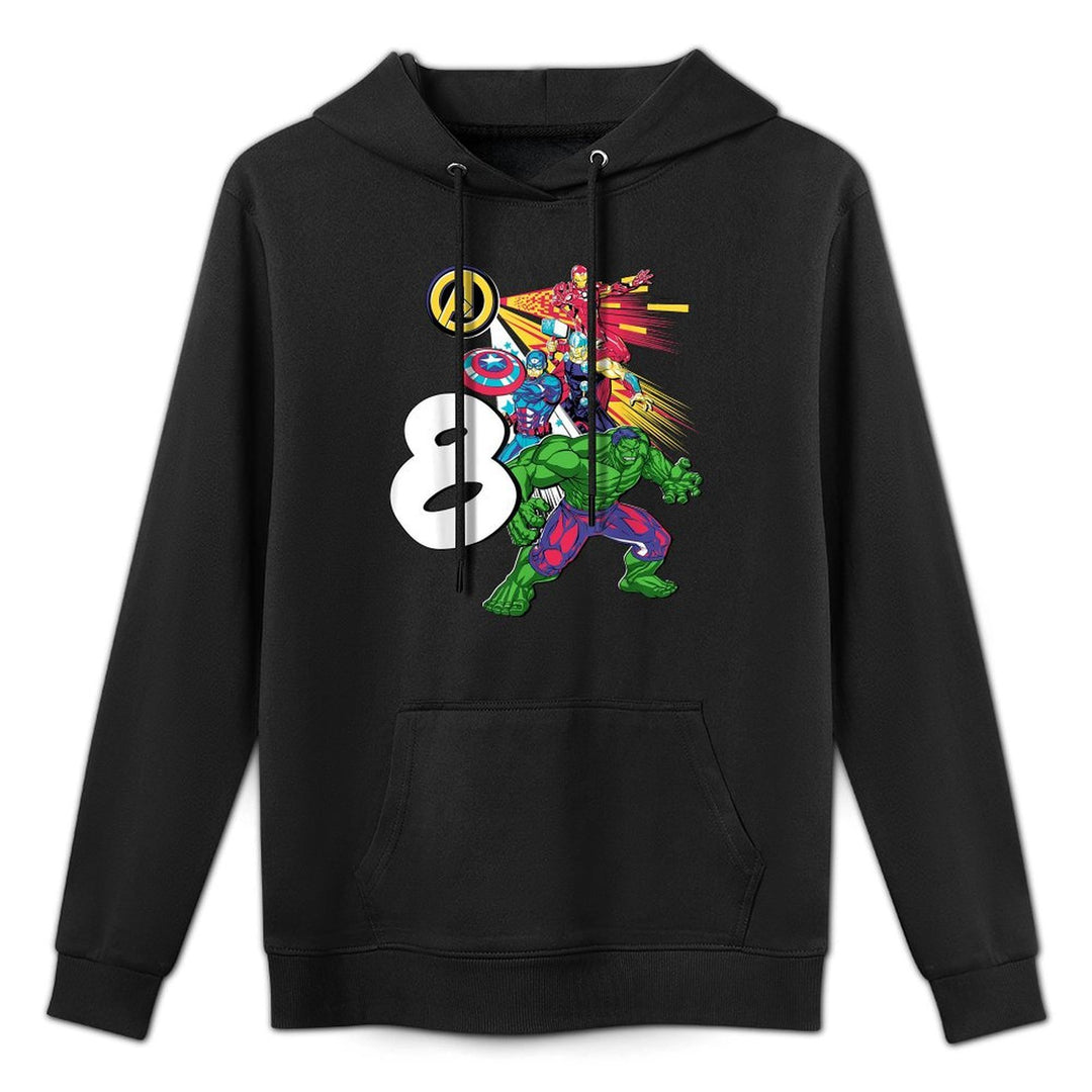Marvel Super Heroes Avengers 8 Year Old Eighth Birthday Customizable Surface Hoodie