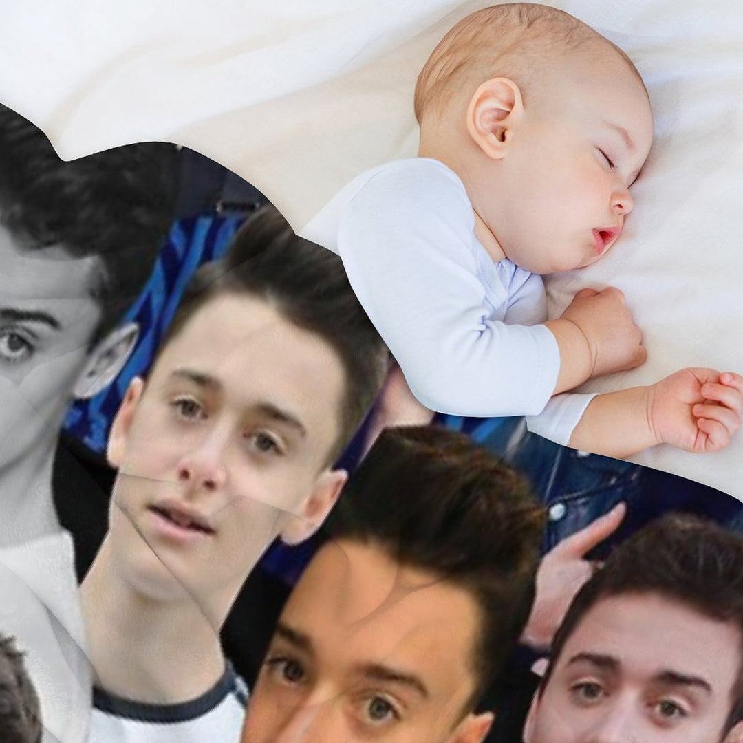 Noah Schnapp Photo Collage All-season Throw Blanket