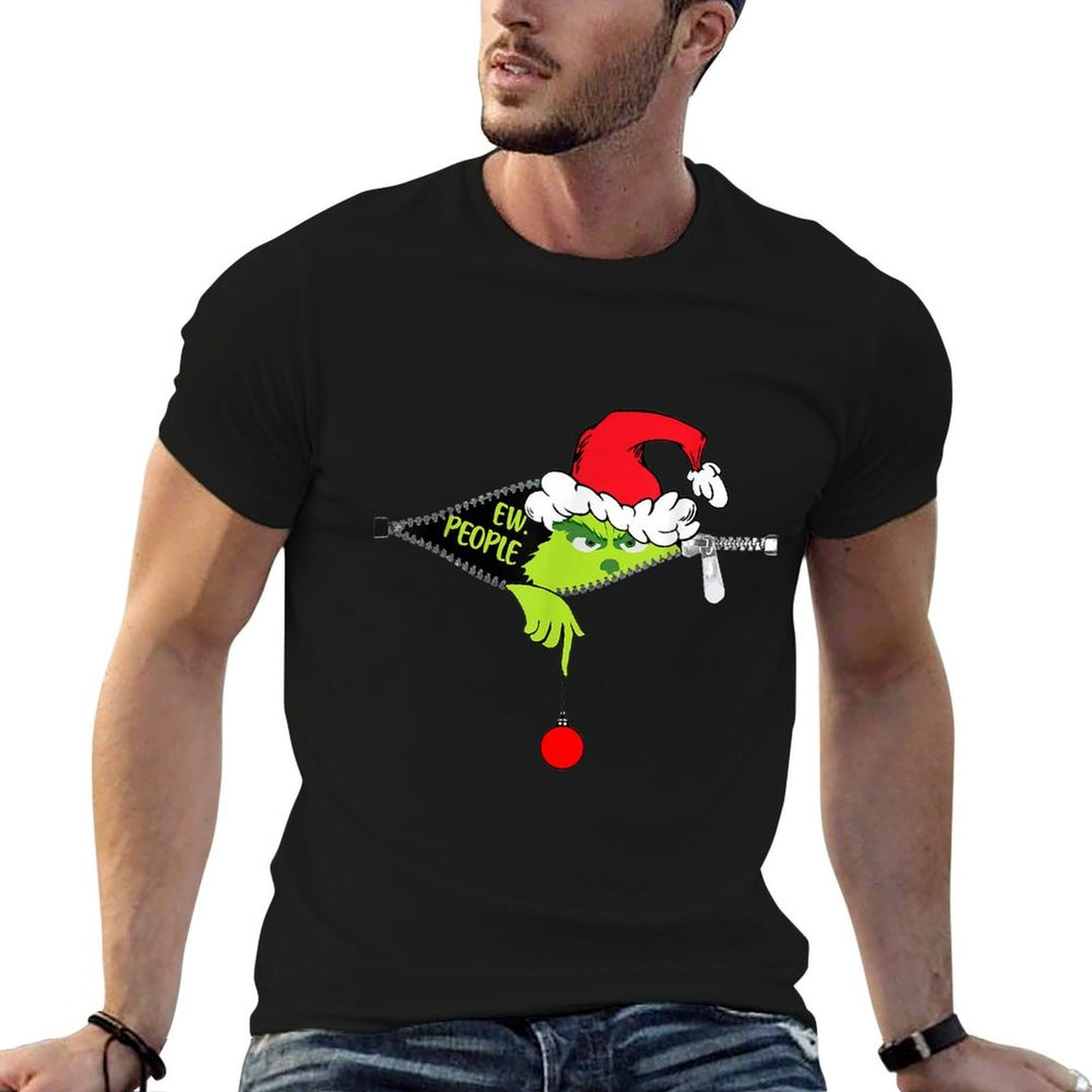 Funny Christmas Ew People Men Women Kid Boys Girls  Tagless Design T-Shirt