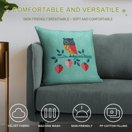 Owl Always Love You Soft Ultra-Soft Texture Throw Pillow