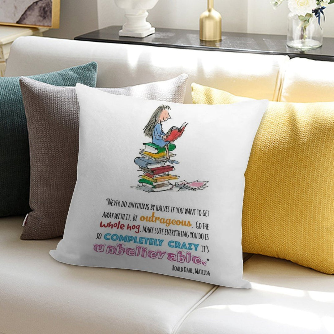 Matilda Soft Short Plush Fabric Throw Pillow