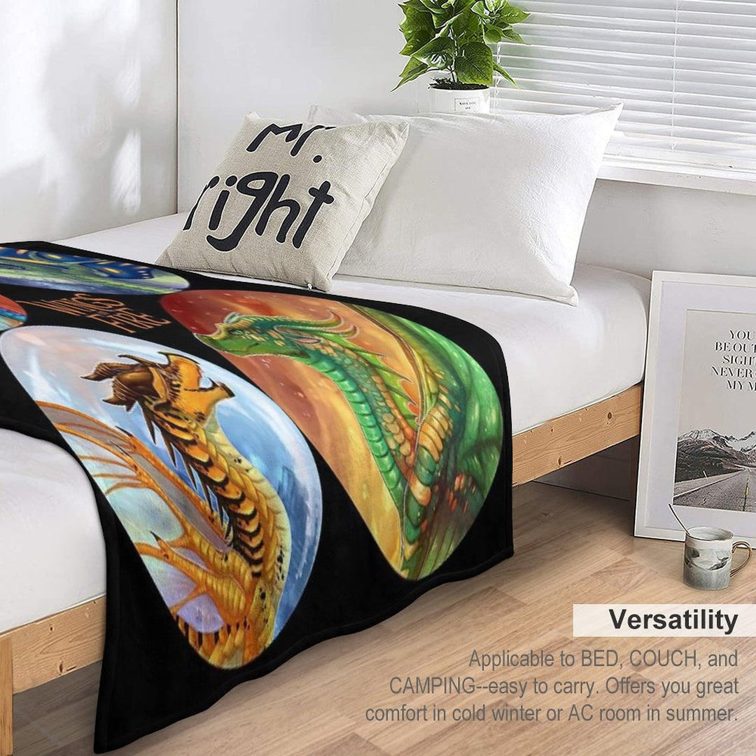 Wings of Fire - Heroes of The Lost Continent Machine-washable Throw Blanket