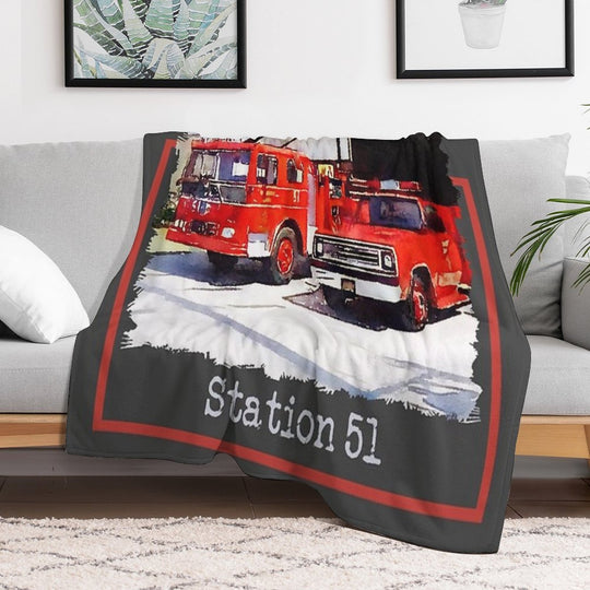 Station 51, Emergency TV Show Plush Throw Blanket