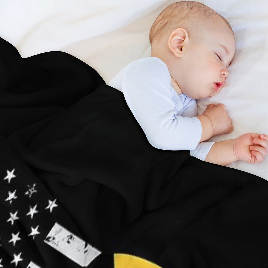 1st Cavalry Division (Distressed Flag) Velvety-soft Throw Blanket