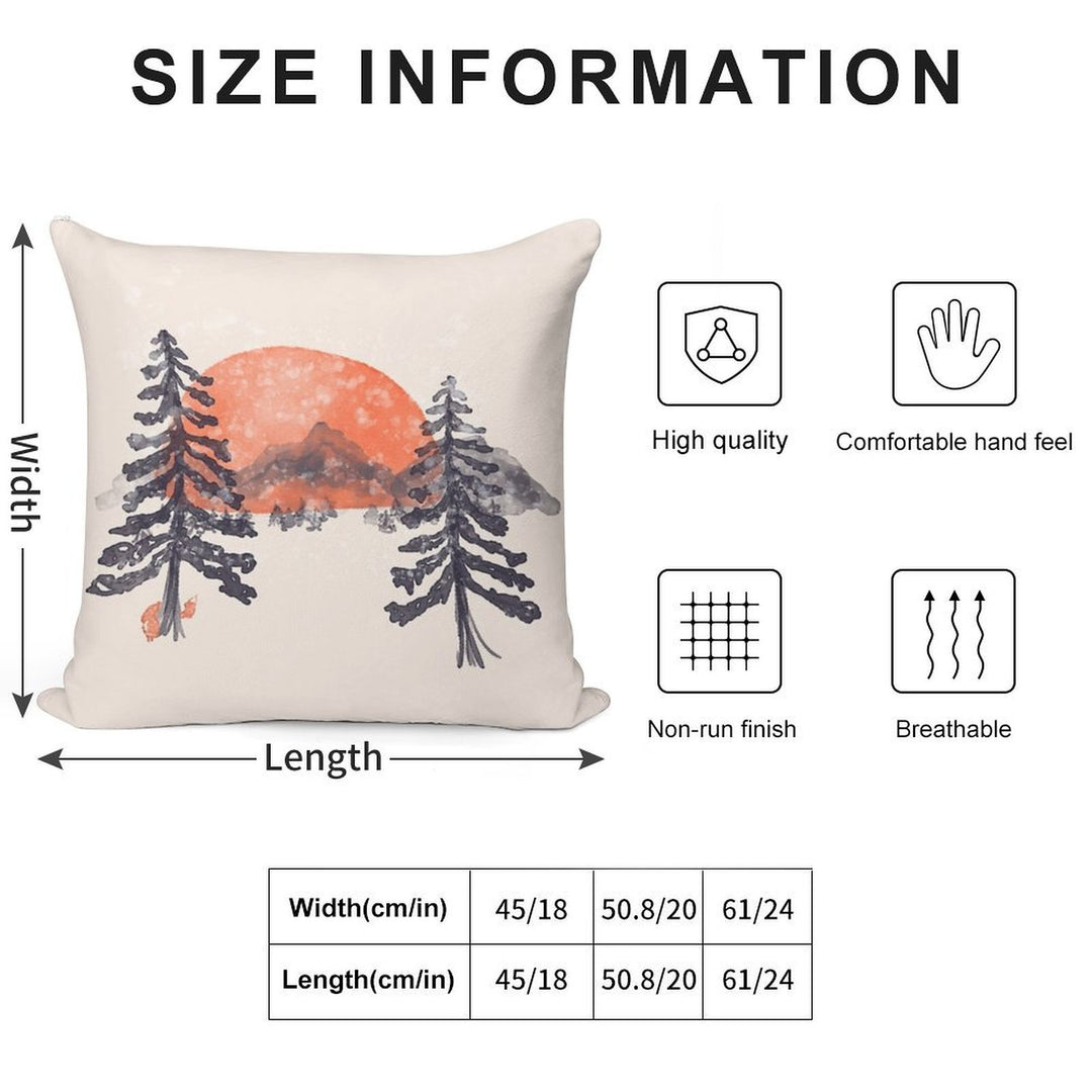 First Snow... Soft Anti-Pilling Throw Pillow