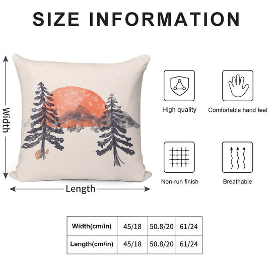 First Snow... Soft Anti-Pilling Throw Pillow