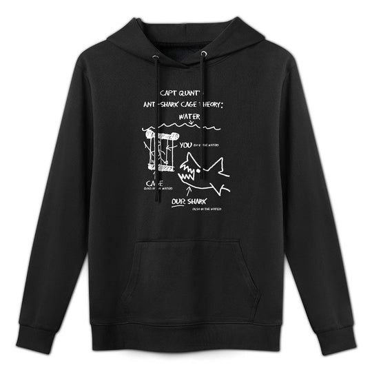 CAPT QUINTS ANTI-SHARK CAGE THEORY WATER YOU Funny Design Versatile Streetwear Hoodie