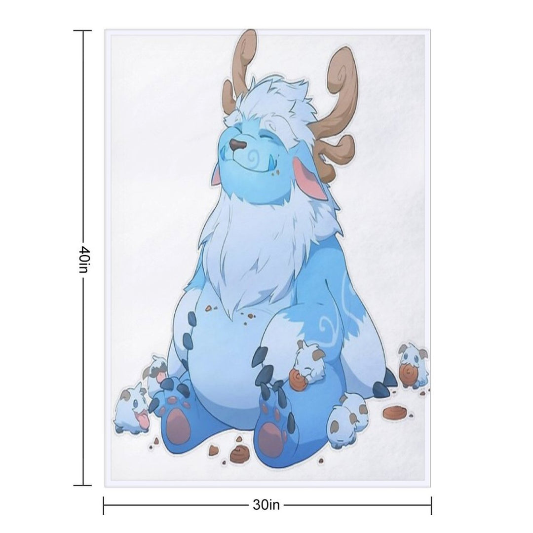 Adorable Nunu Sustainable Throw Blanket