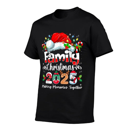Family Christmas 2025 Matching Outfit Xmas Squad Santa  Relaxed-fit T-Shirt