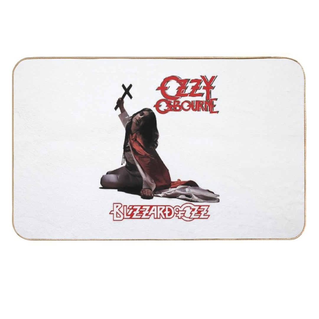 Oz.zy Osbournes Bliz.zard Of Oz.z Album  Slip-Resistant Bath Mat