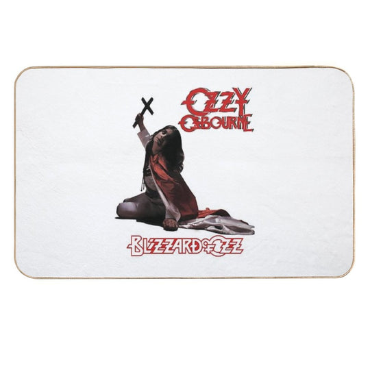 Oz.zy Osbournes Bliz.zard Of Oz.z Album  Slip-Resistant Bath Mat