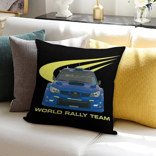WRC PETTER SOLBERG WORLD RALLY TEAM CAR 2007 Soft High-Density Material Throw Pillow