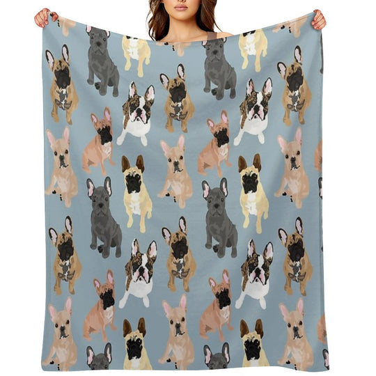 Frenchie Eco-conscious Throw Blanket