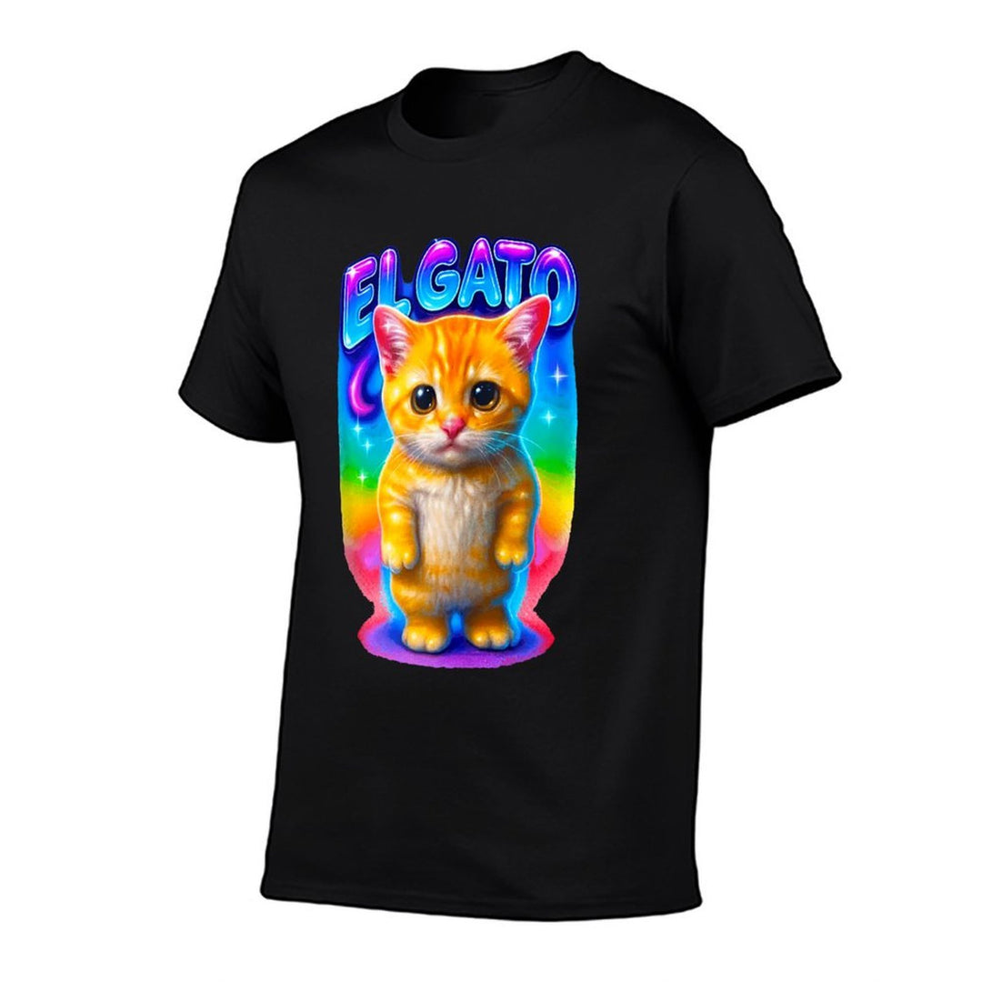 El Gato Meme Sad Crying Cat Munchkin Kitty Meme Trendy  Trendy Pattern T-Shirt