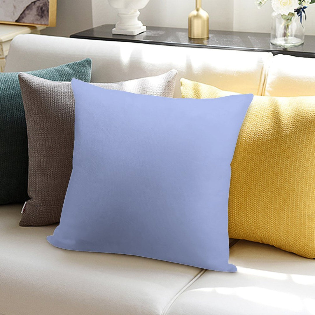 Solid Periwinkle Blue Soft Decorative Cover Throw Pillow