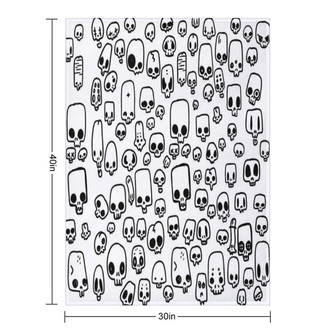 Mini Skulls Durable Throw Blanket