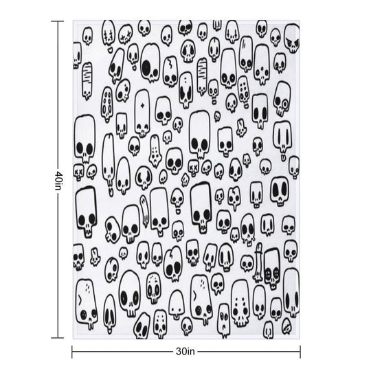 Mini Skulls Durable Throw Blanket