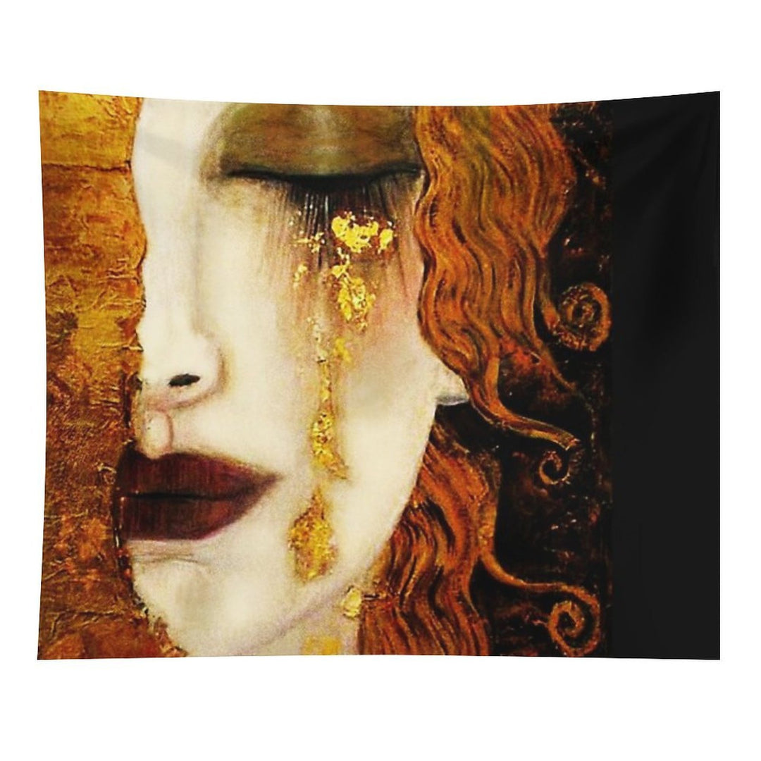 Klimt Golden Tears Tapestry