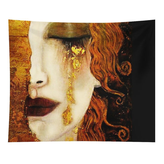 Klimt Golden Tears Tapestry