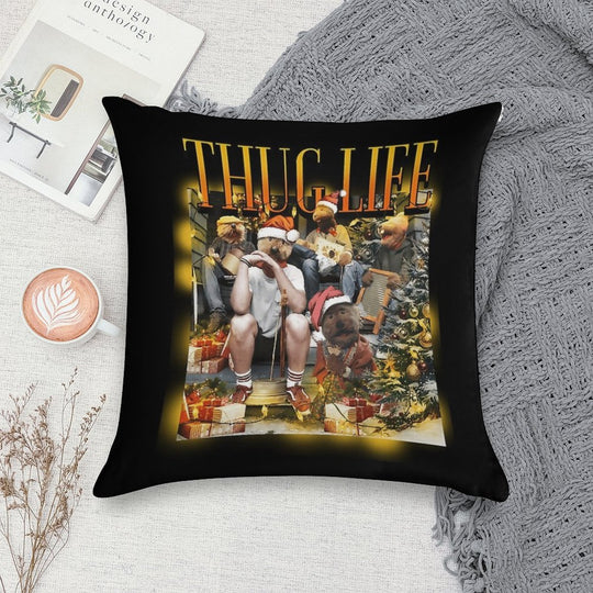Em.met Otter'S Jugs Band Christmas Thugs Lifes Parody Soft Washable Throw Pillow