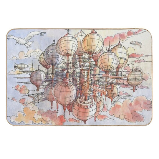 The Flying Village!  Pet-Safe Bath Mat