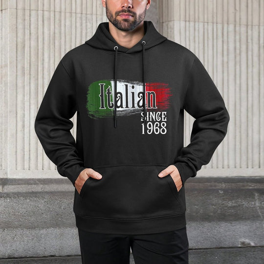 Retro Italian Tshirts Since 1968 50th Birthday Shape Retention Hoodie