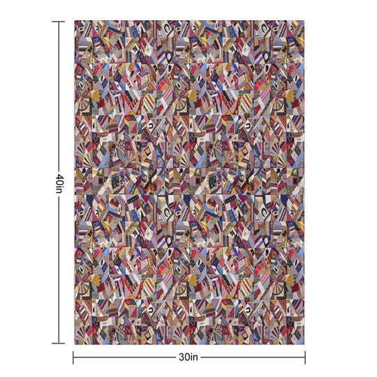 Countryside Palette Cottage Bohemian Patchwork Quilting Crazy Quilt All-season Throw Blanket