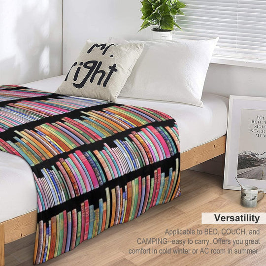 Bookworms Delight  Antique Book Library for Bibliophile Comfort Throw Blanket