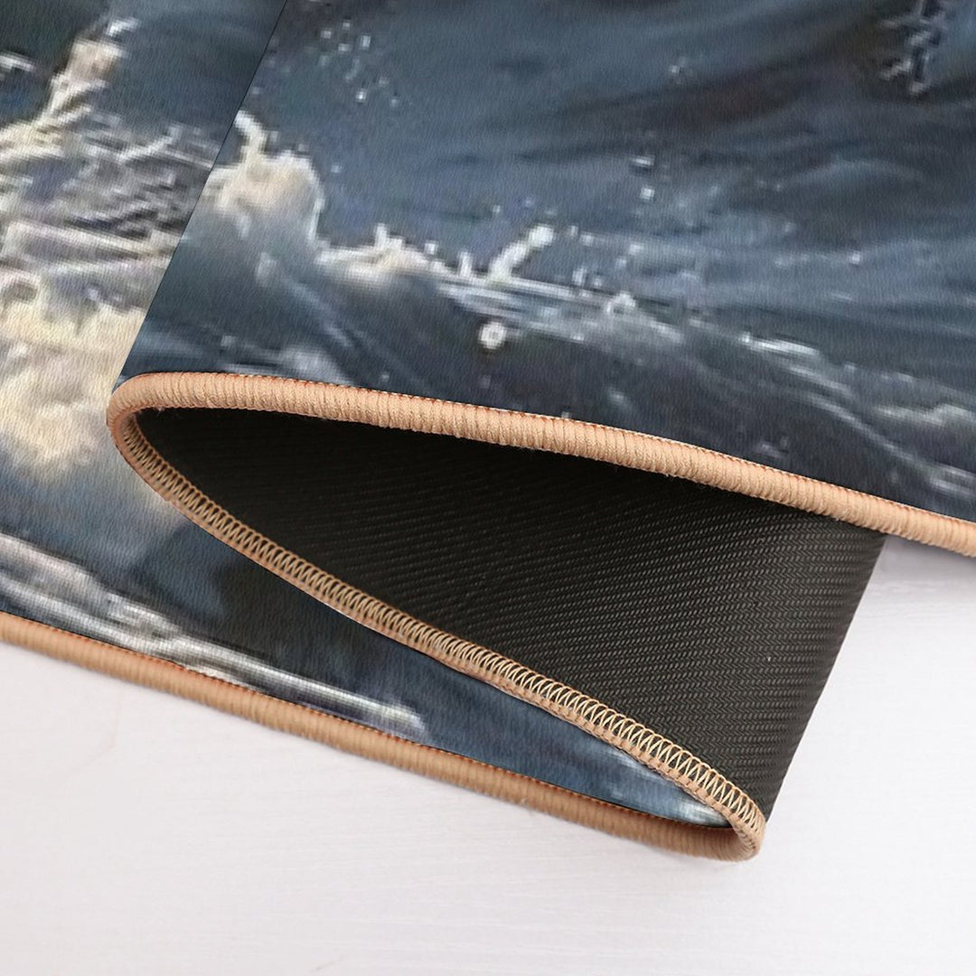 Storm Dolphin  Fade-Resistant Bath Mat