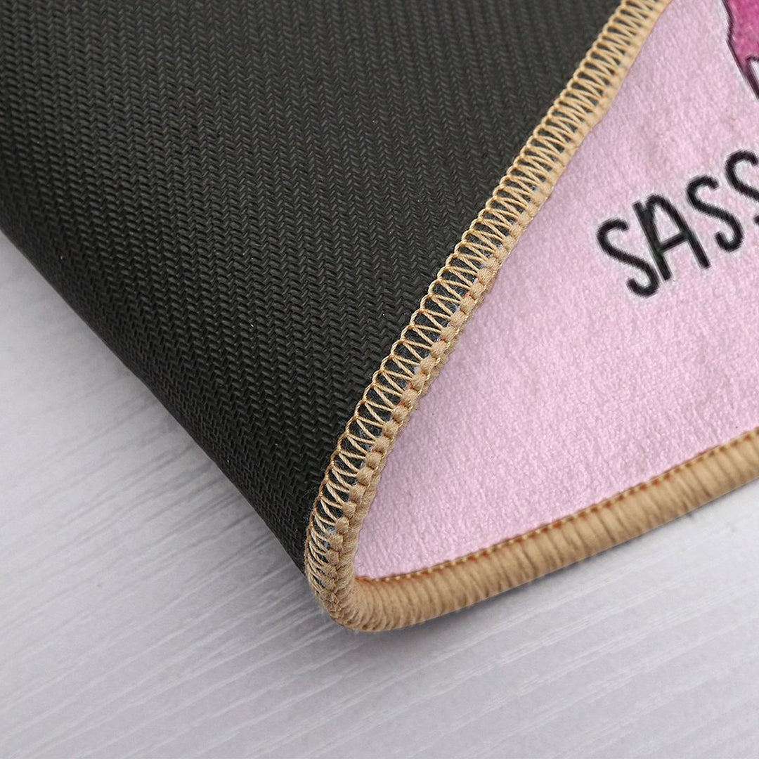 Sassy Sasquatch  Easy Maintenance Bath Mat