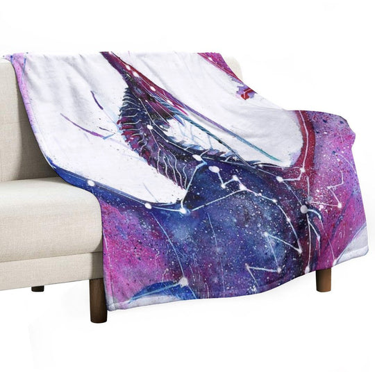 Galaxy Dragon Lightweight Throw Blanket