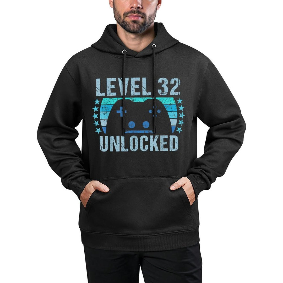 Gaming Vintage 32nd Birthday Gift 32 Year Old Boy Girl Gamer Shape Retention Hoodie