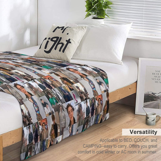 Louis Partridge Poster Lightweight Throw Blanket