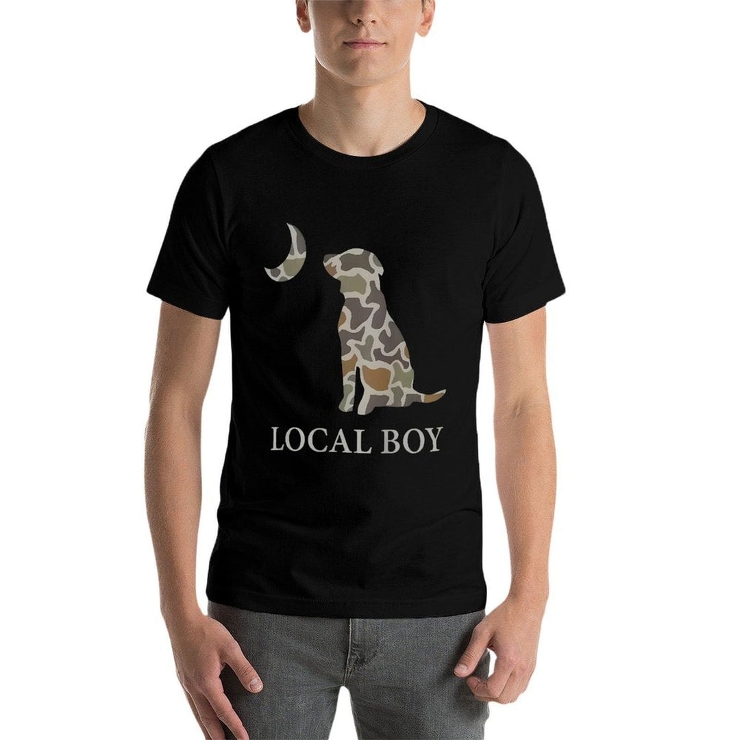 Camo Southern Local Boy Duck Hunting Black Lab Outdoor Men  Quick-drying T-Shirt